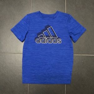 Boys Adidas blue athletic shirt medium 10–12